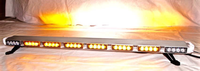 47” Amber LED Light Bar Tow Truck Plow Roll Back w/ CARGO & BRAKE/TURN SIGNAL
