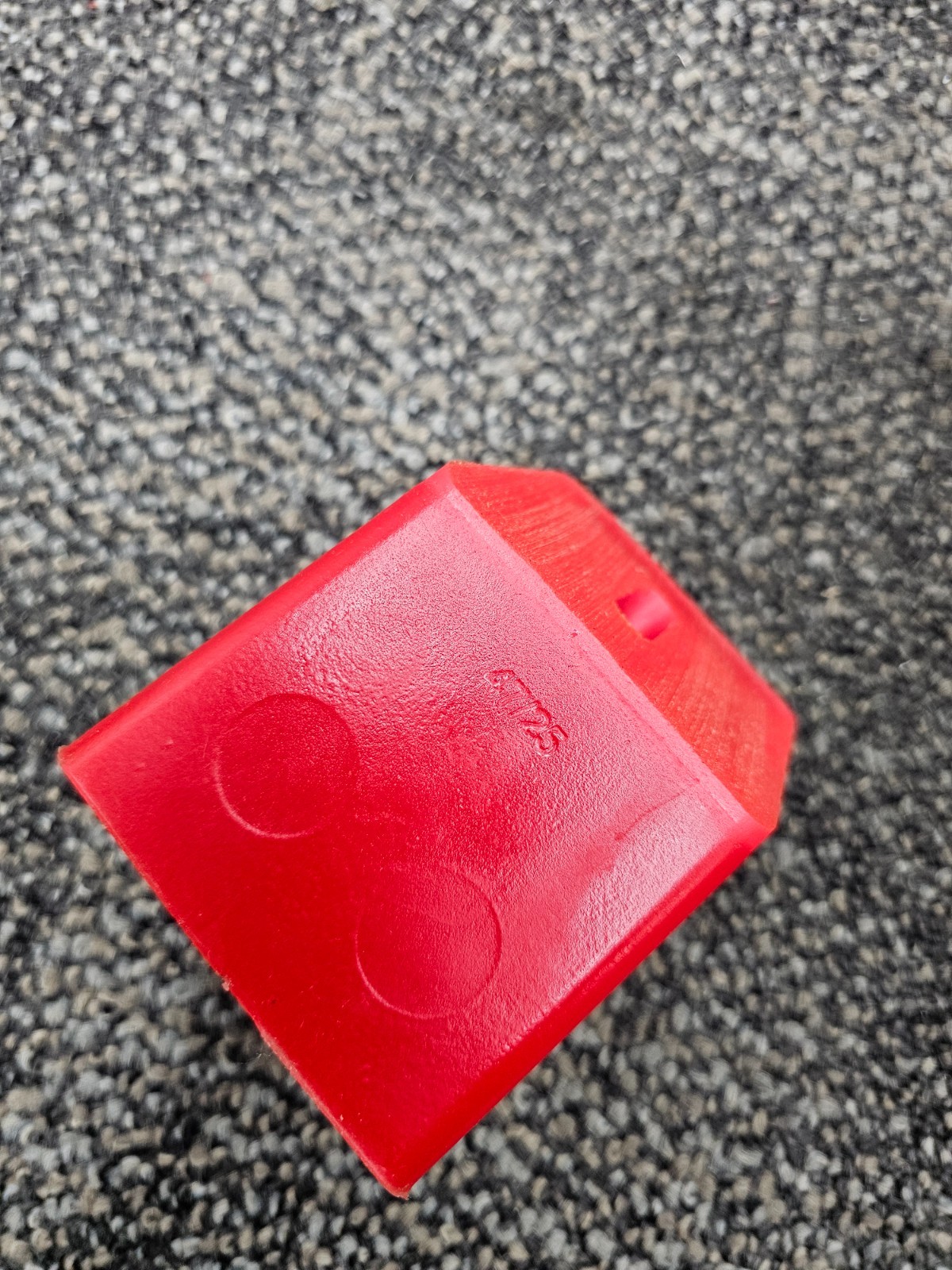 (QTY 1) Irregular Shaped Replacement Block RED 47/25