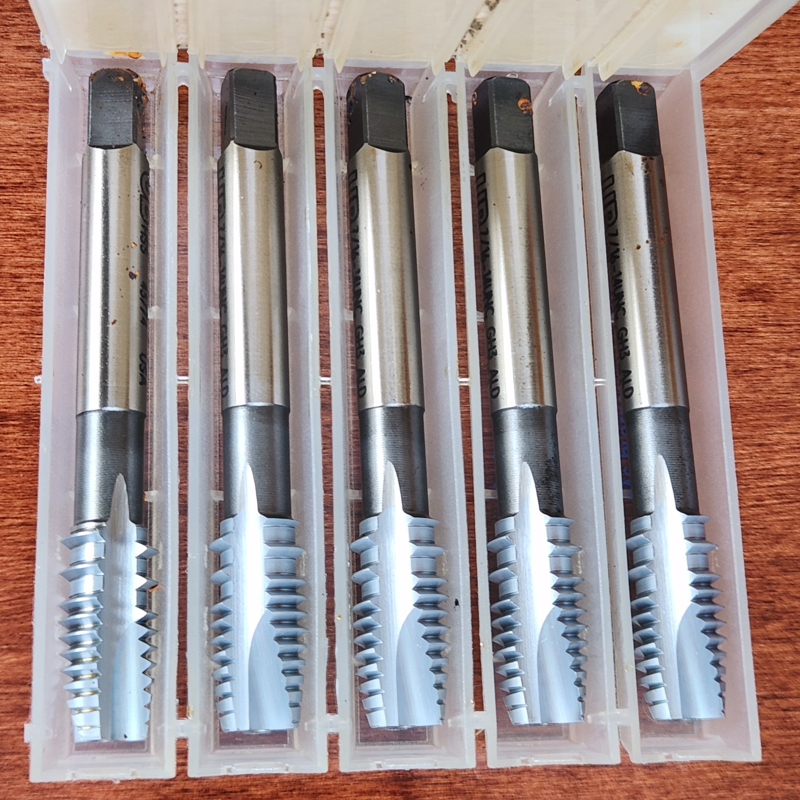 Lot of 5 Union Butterfield Applix 7/16-14 UNC H3P SPT ALD Tap 1710598 1623 USA