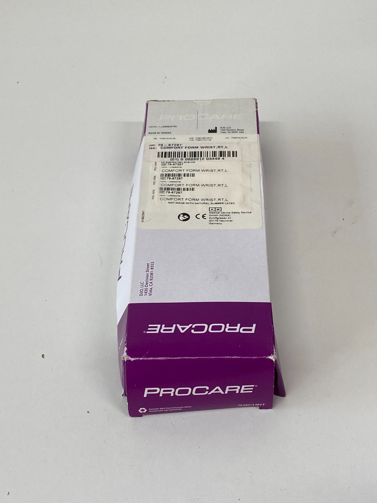 DJO Comfort Form Wrist RT (L) 79-87287 (*AA29/CC34*)
