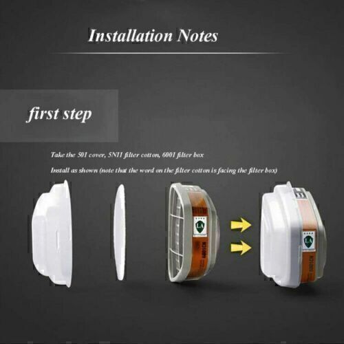 Full Face Respirator Gas Mask Carbon Filter For Auto Car Painting Spraying Safe