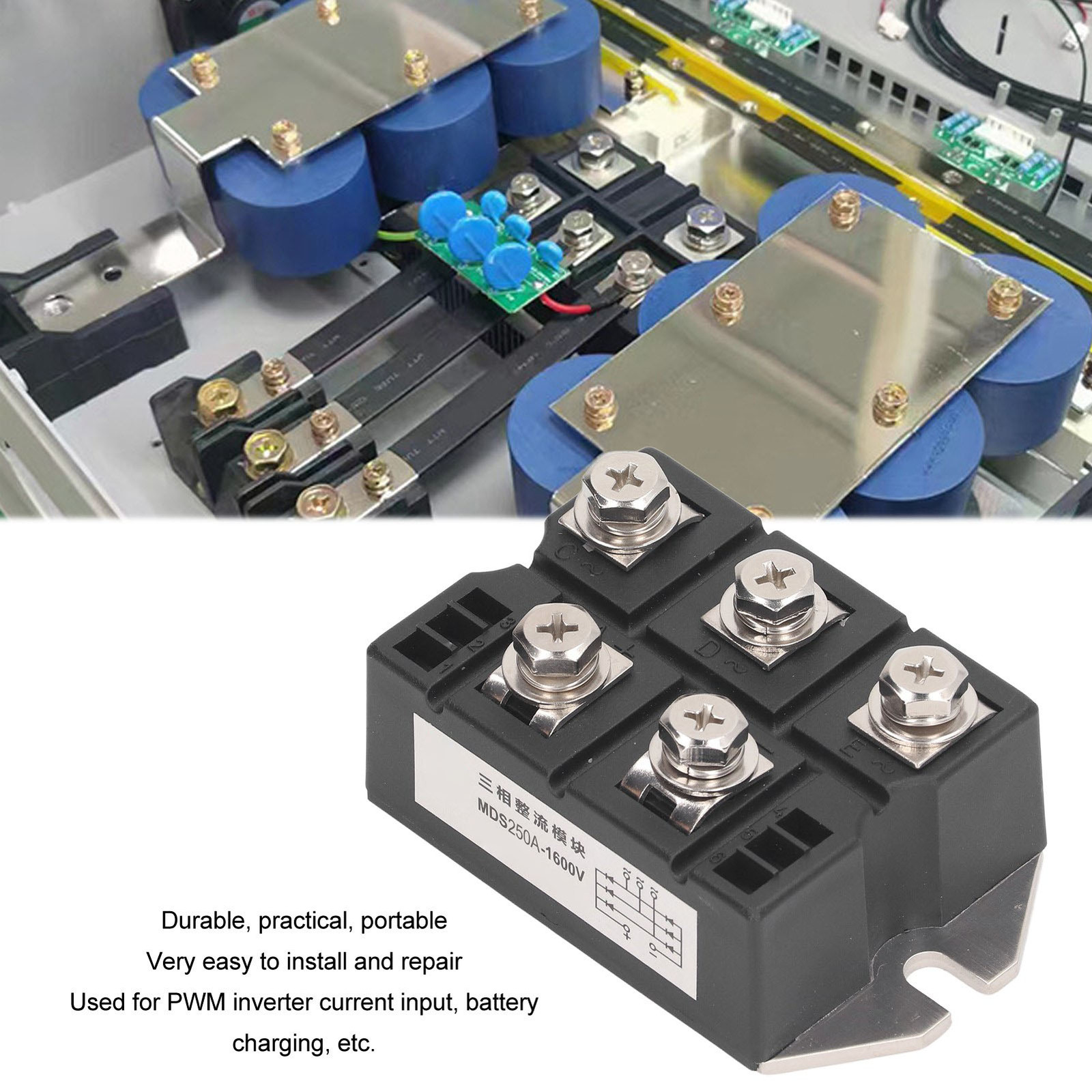Bridge Rectifier 1600V 250A 3 Phase 5 Terminal Diode Bridge Rectifier