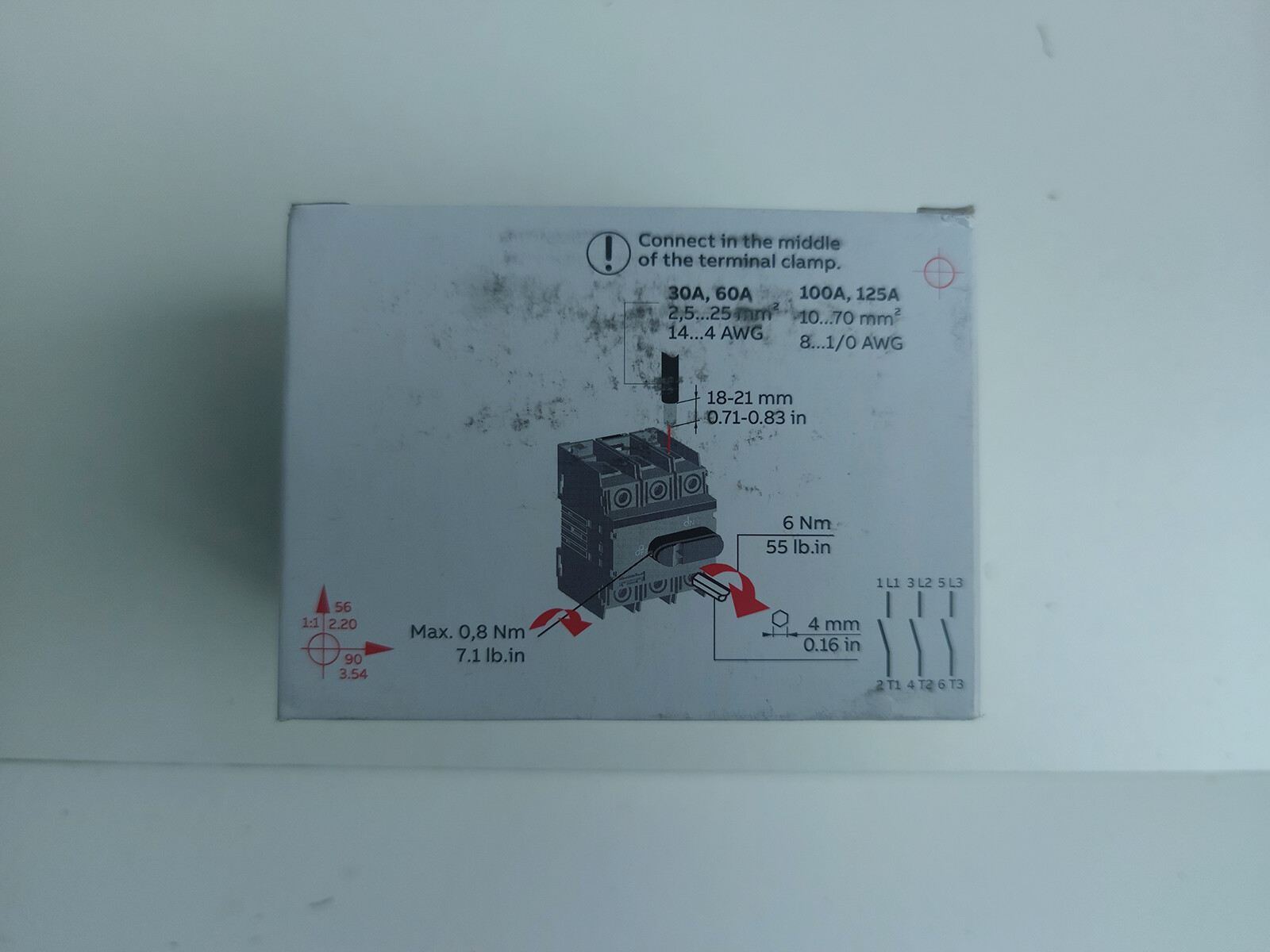 ABB OT125F3 Switch Disconnector 1SCA105033R1001 3-pole, front operated