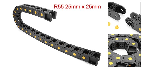 R55 39″x0.98″x0.98″ Open Type Cable Drag Chain Wire Carrier for CNC 3D Printer