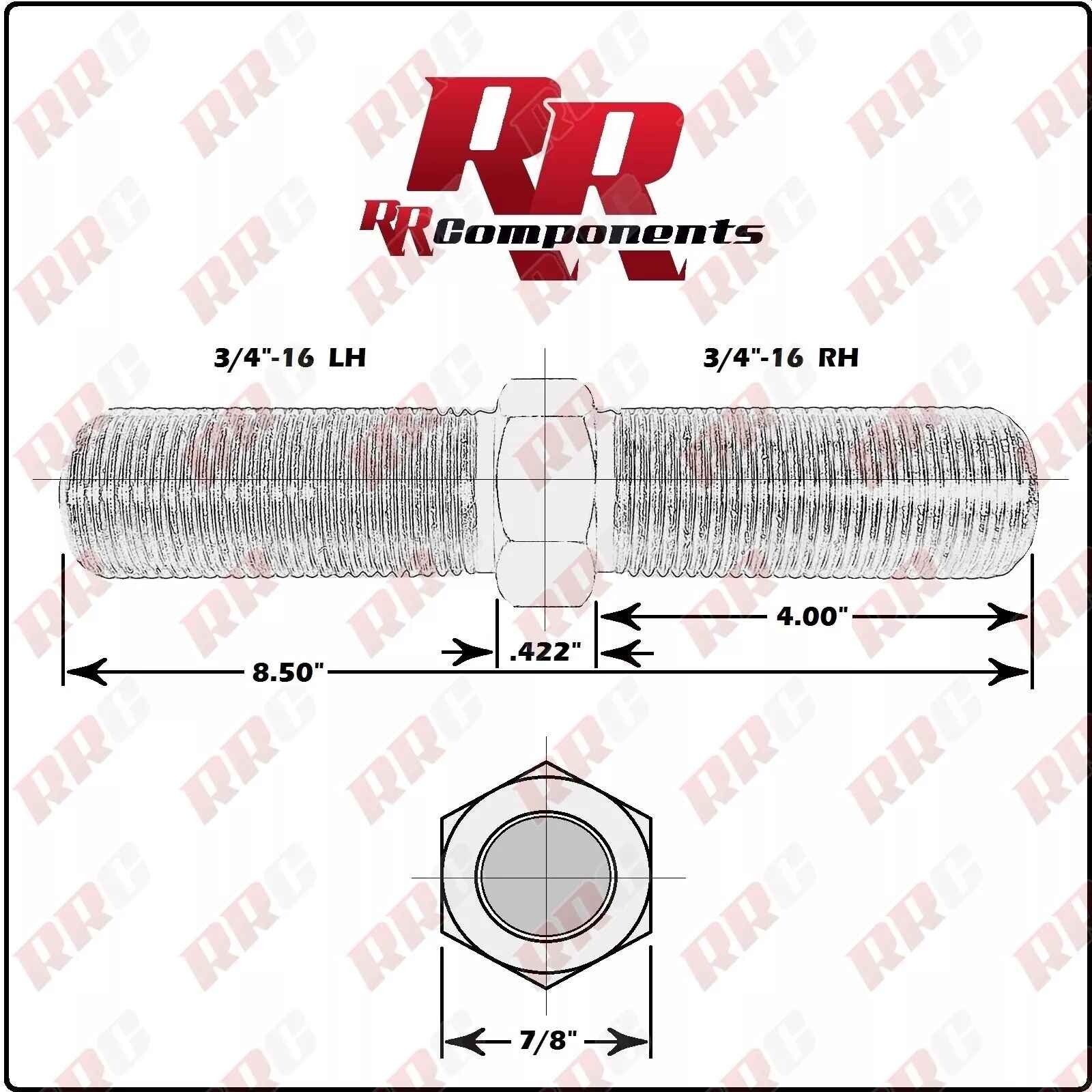 3/4 Adjustable Chromoly Turnbuckle Rod End Heim Joints (Fits 1-3/8 x .120 Tube)L