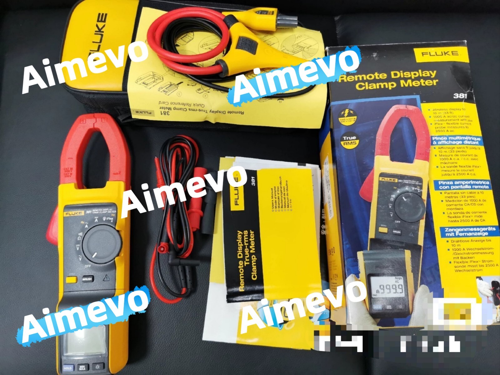 Fluke 381 Remote Display True RMS AC/DC Clamp Meter with iFlex NEW