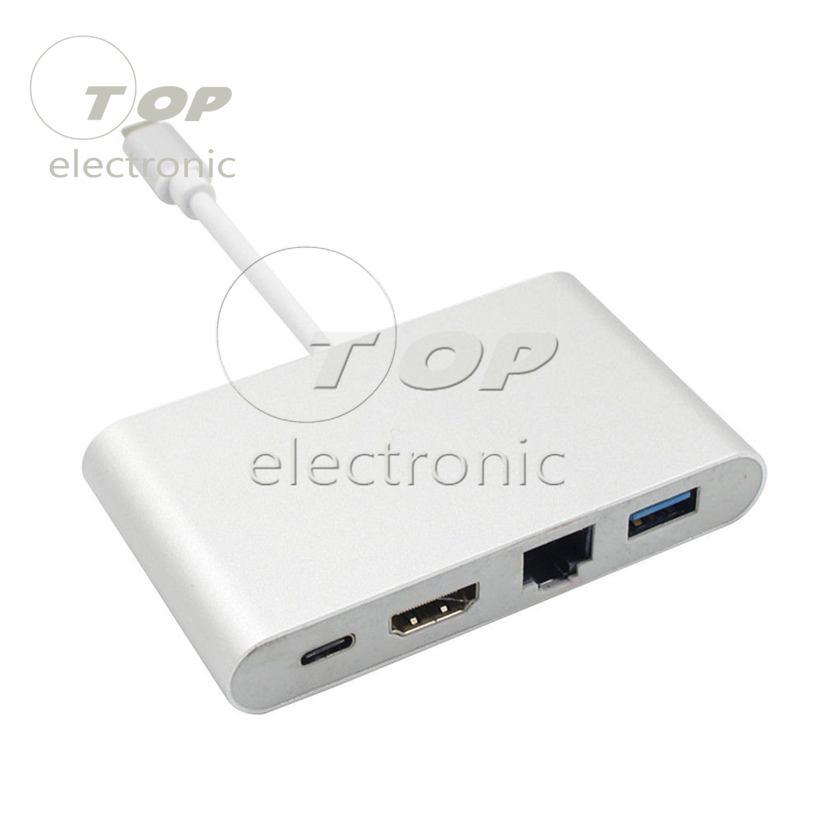 USB-C to HDMI 4K+Ethernet (RJ45 Port)+USB 3.0 USB 3.1 Type C Adapter