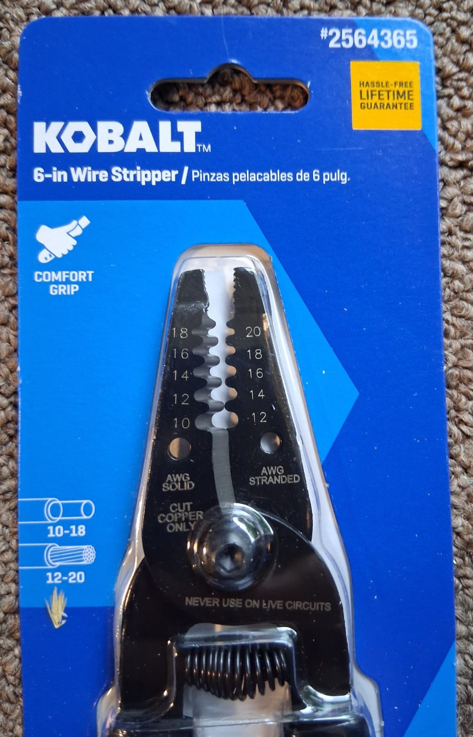 Kobalt 6 in wire strippers