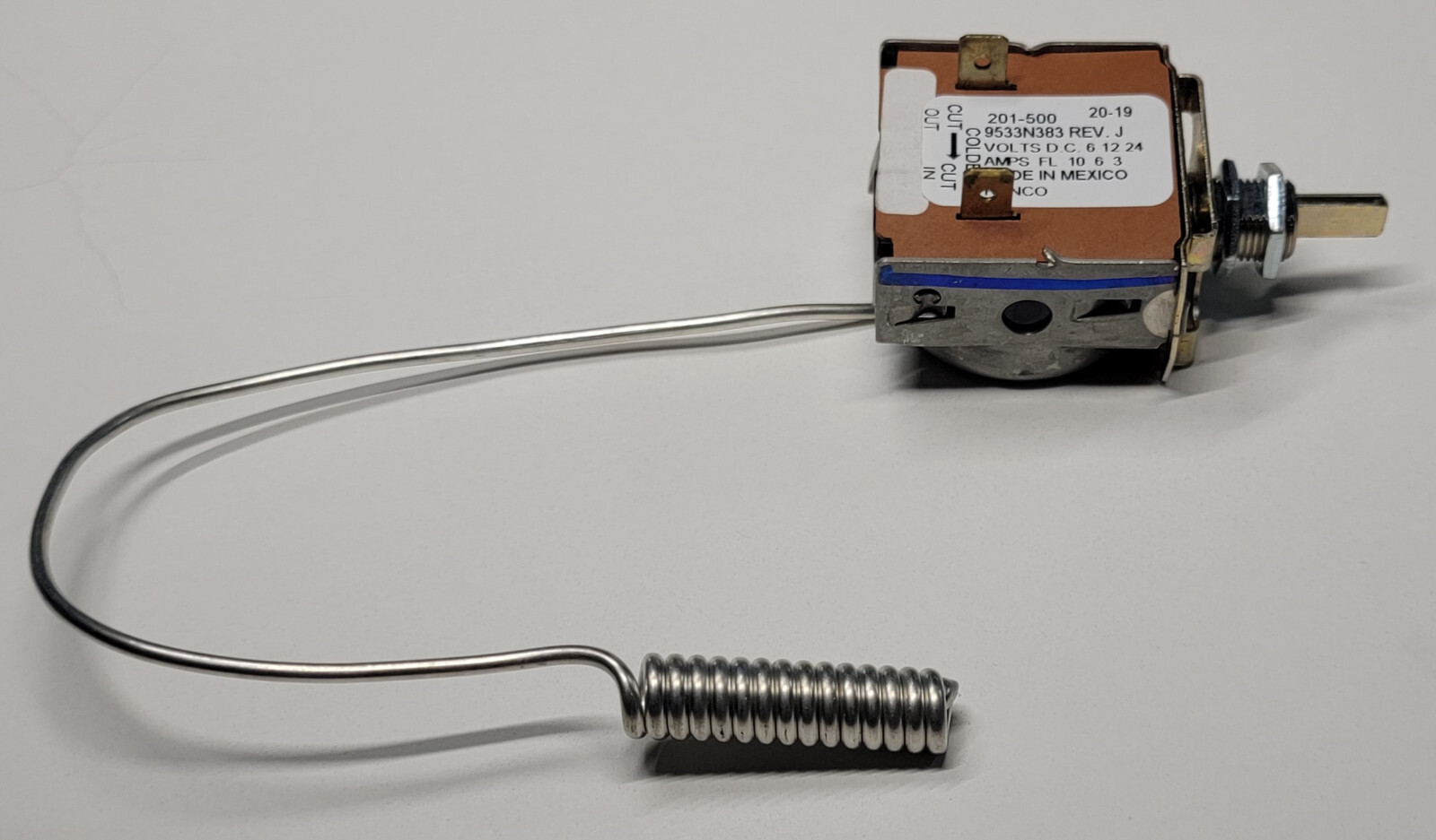 Ranco 9533N383 A/C Rotary Thermostat Refrigeration Temperature Sensor w/ Knob