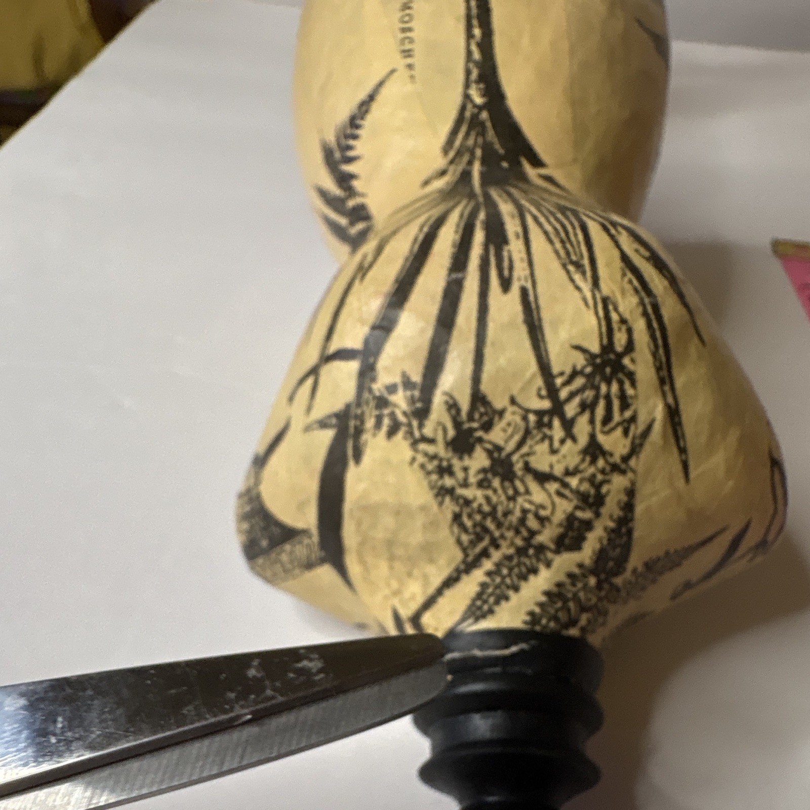 Display 13” Torso Dress Form Mannequin w/ Stand, Floral. Damage /see details