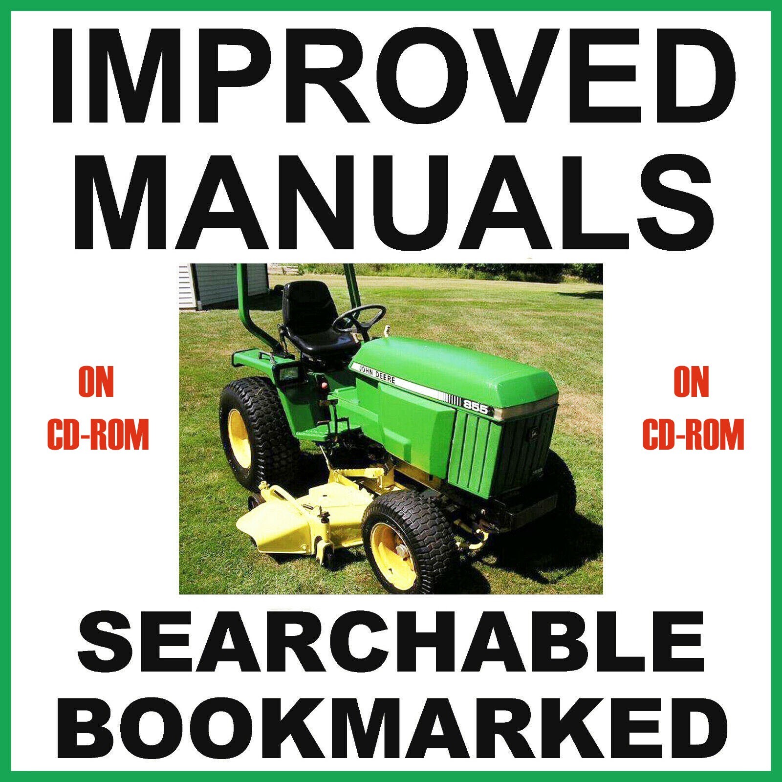 John Deere 655 755 855 955 756 Tractor SHOP SERVICE REPAIR MANUAL ON CD-ROM FAST