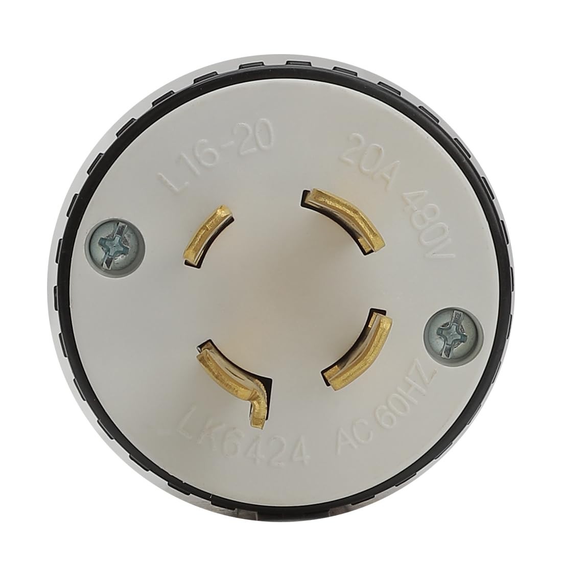 L16-20 Plug – NEMA L16-20P Locking Plug, Rated for 20A, 480V