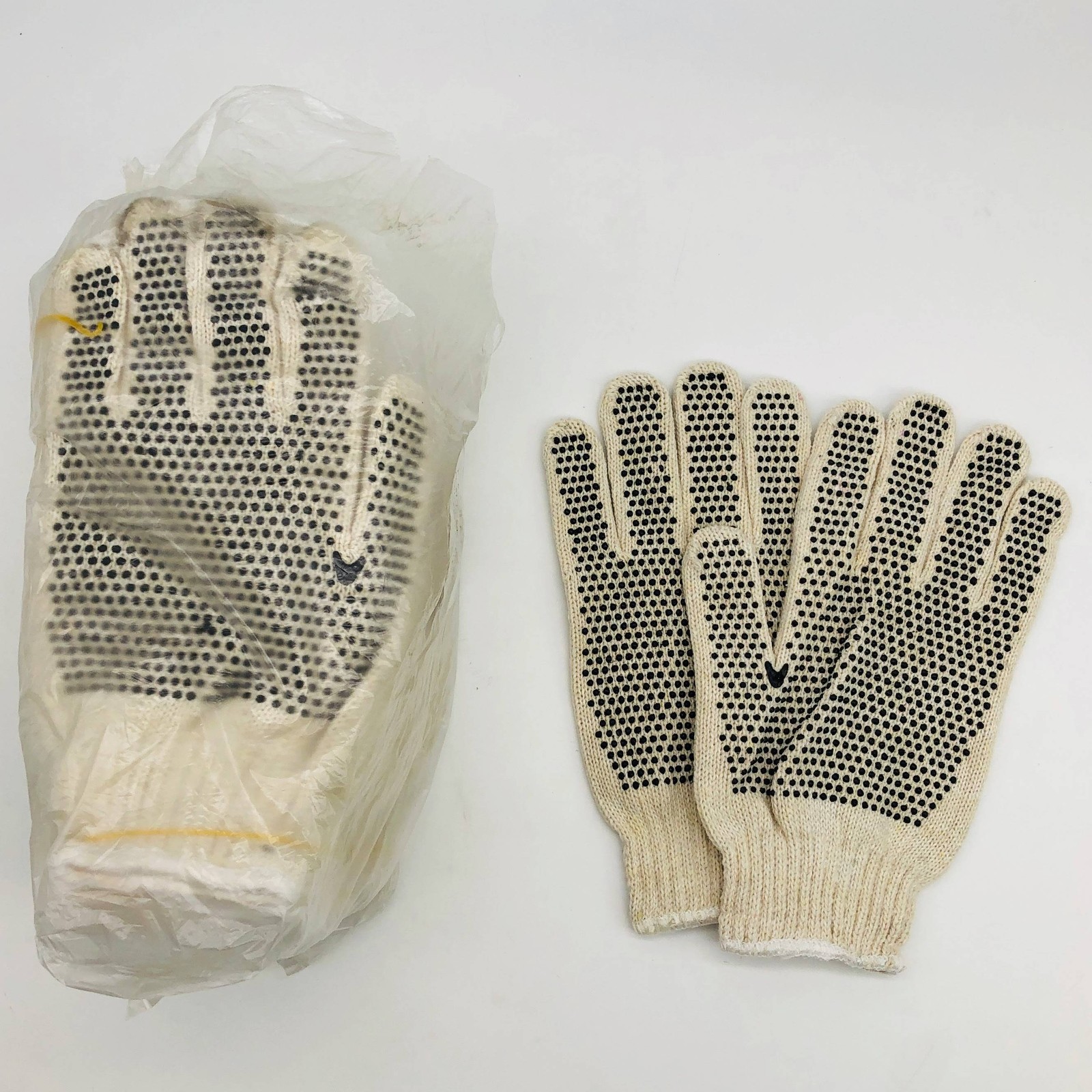 Elco M66PC-PD2 Work Gloves Mens Size XL PVC Dots Cotton/Poly String Knit 12pairs