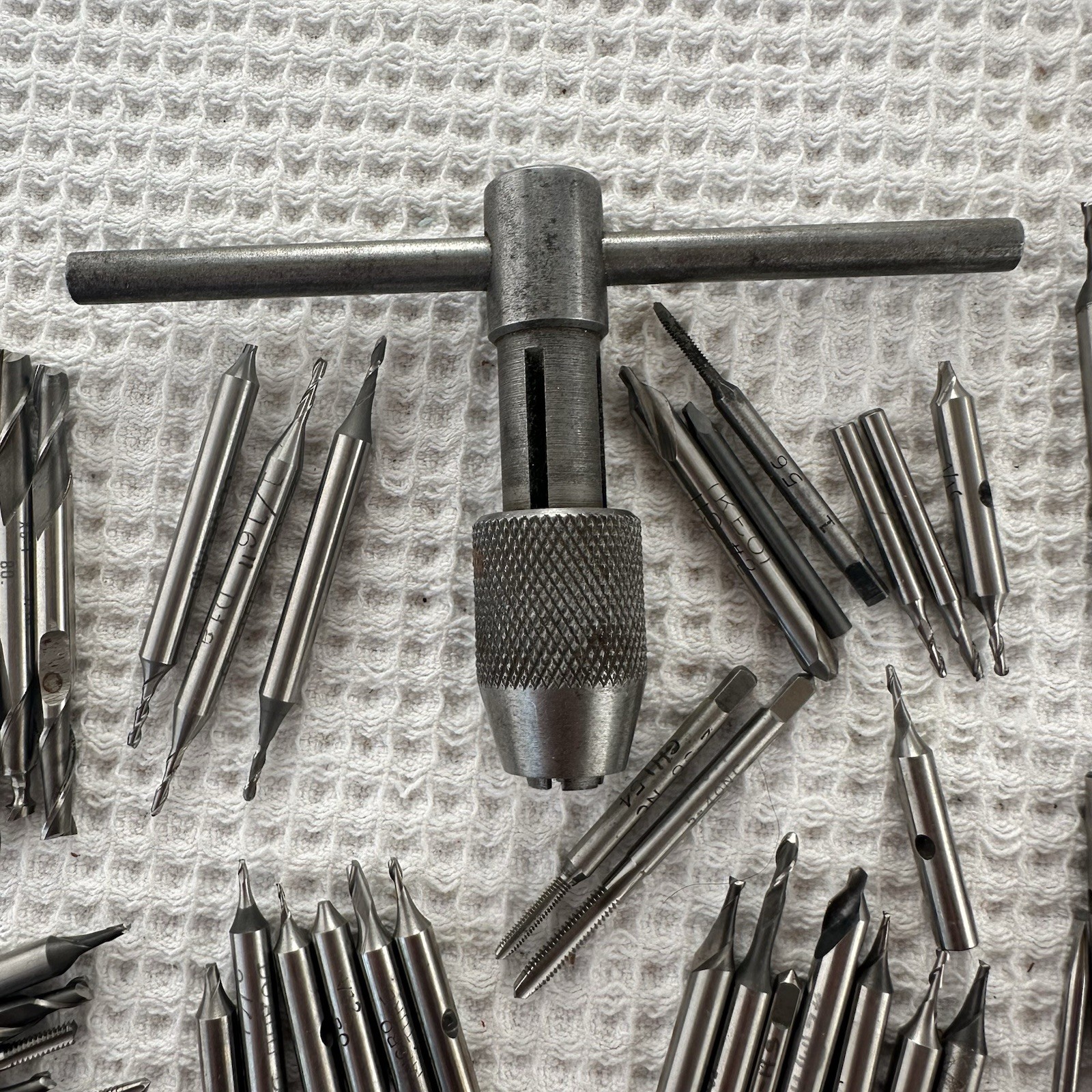 Lot Straight Flute Tap Hand Screw Wrench 60 Pieces Multiple Brands