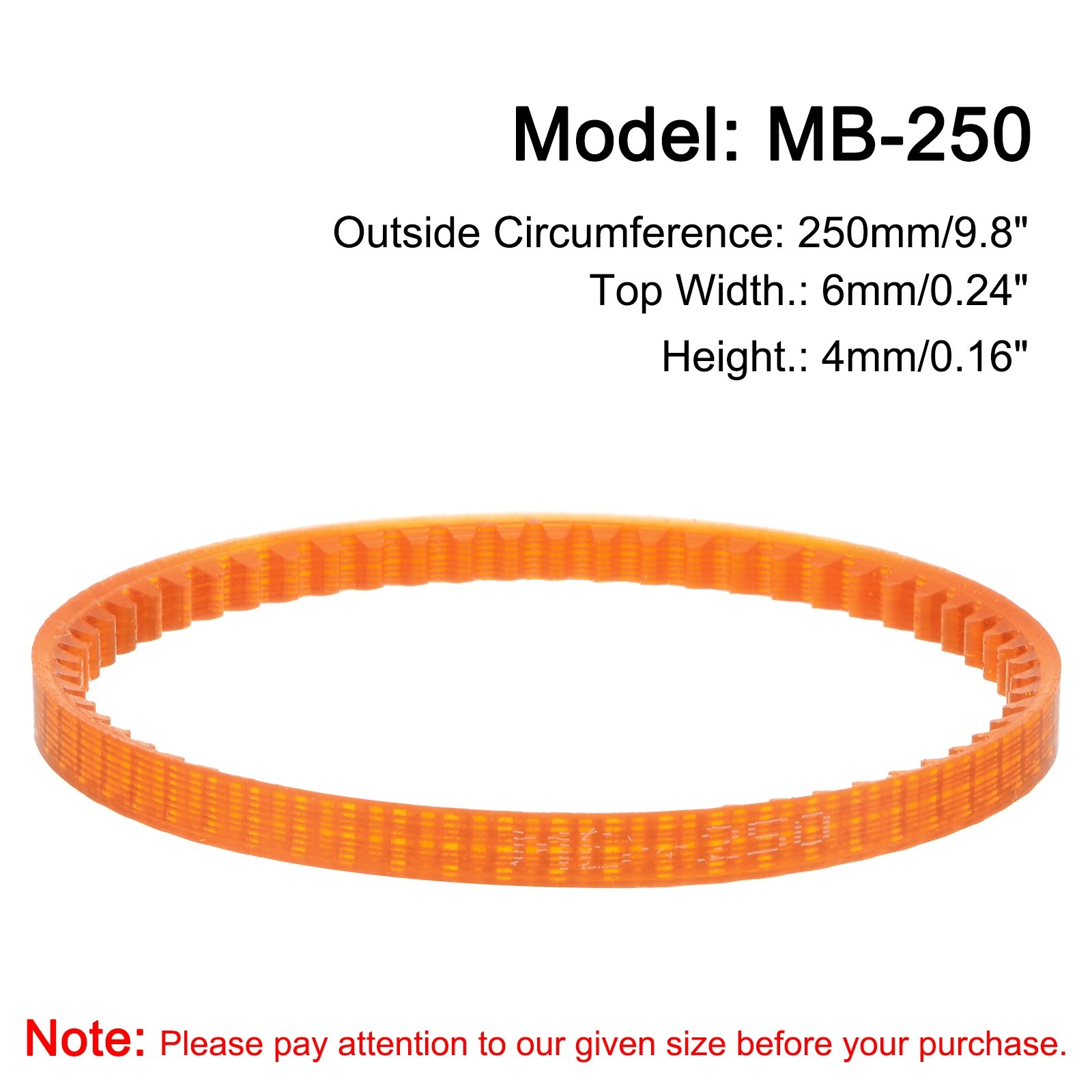 4pcs Sewing Machine Belts MB-250 Motor Drive V Belt 250mm/9.8″ Circumference
