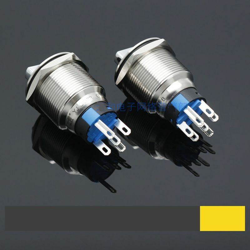 19mm/22mm Metal knob switch with lamp 2/3 position Arrow light selective switch