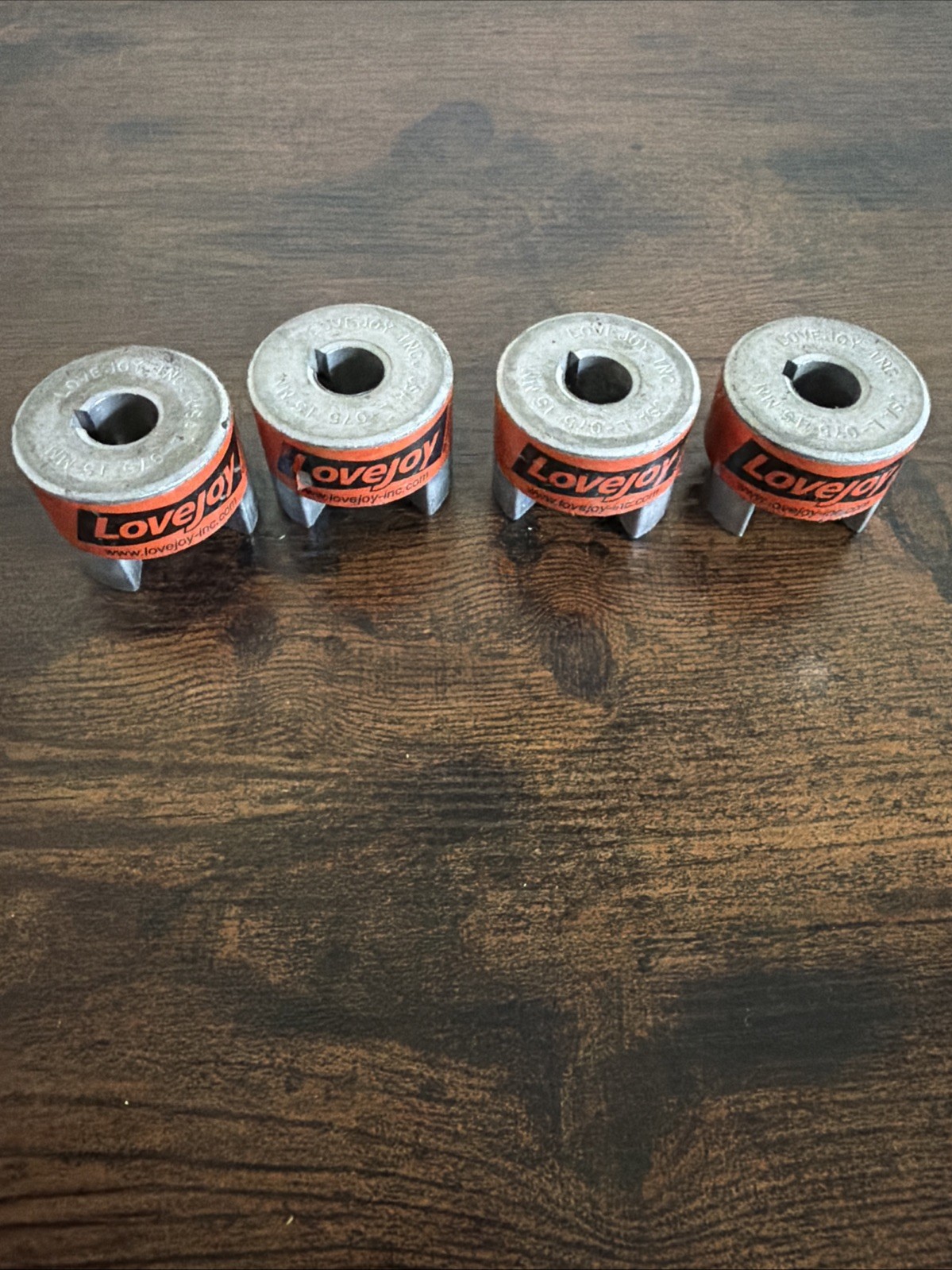 ( LOT OF 4 ) Lovejoy L-075 x 15mm Jaw Coupler End 15mm Bore