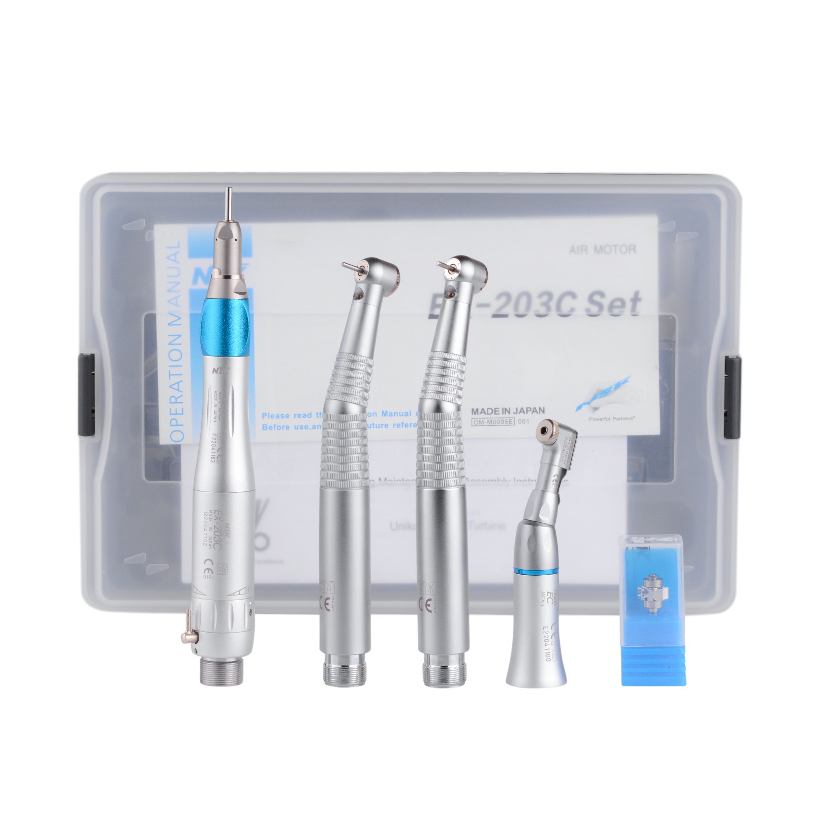 2 Kavo LED High Speed Handpieces + 1 NSK Low Speed Handpiece Kit 2 Hole US STOCK