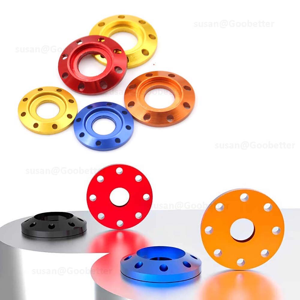 Aluminum Alloy M6 M8 Anodized Bolt Washers Gasket Drilled Spacer for Motorcycle