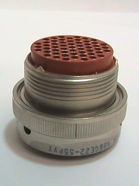 Deutsch Connector Plug NB6GE22-55PYT 38180-22-55PY-1A 7606A NASA Spare NOS