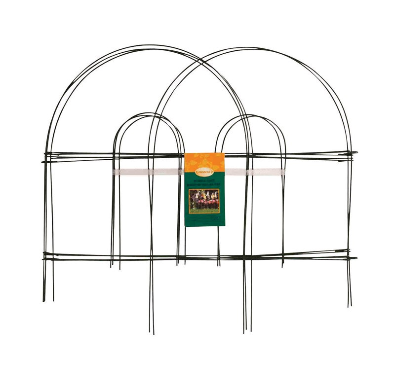 Panacea 10 ft. L X 18 in. H Metal Green Garden Fence (Pack of 12)