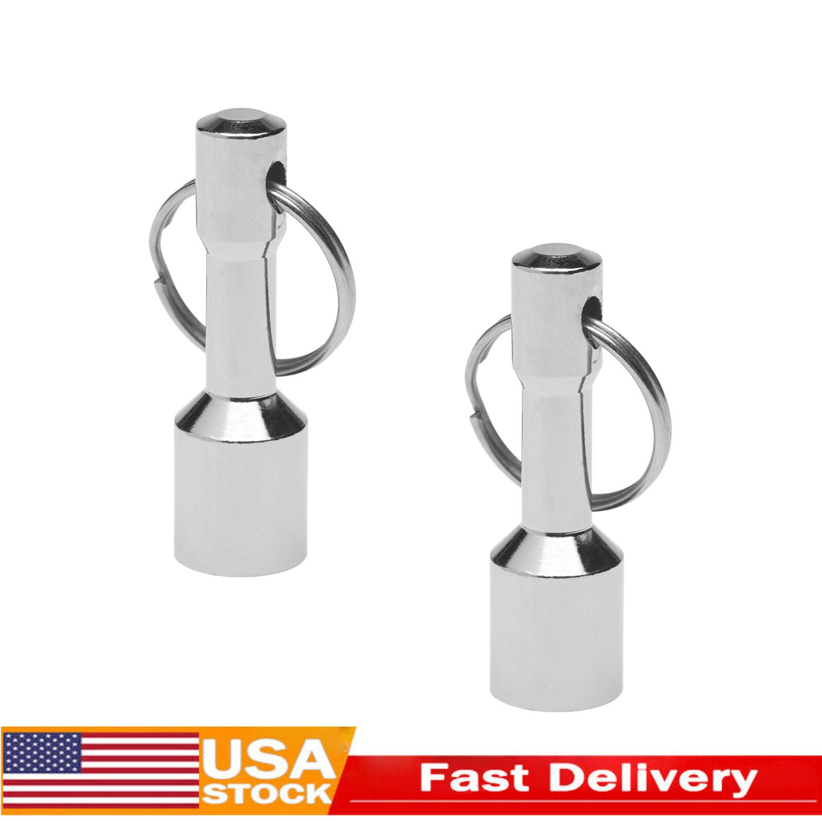 2 Pcs Keychain Neodymium Magnet for Testing Coins, Jewelry, Brass, Gold, Silver