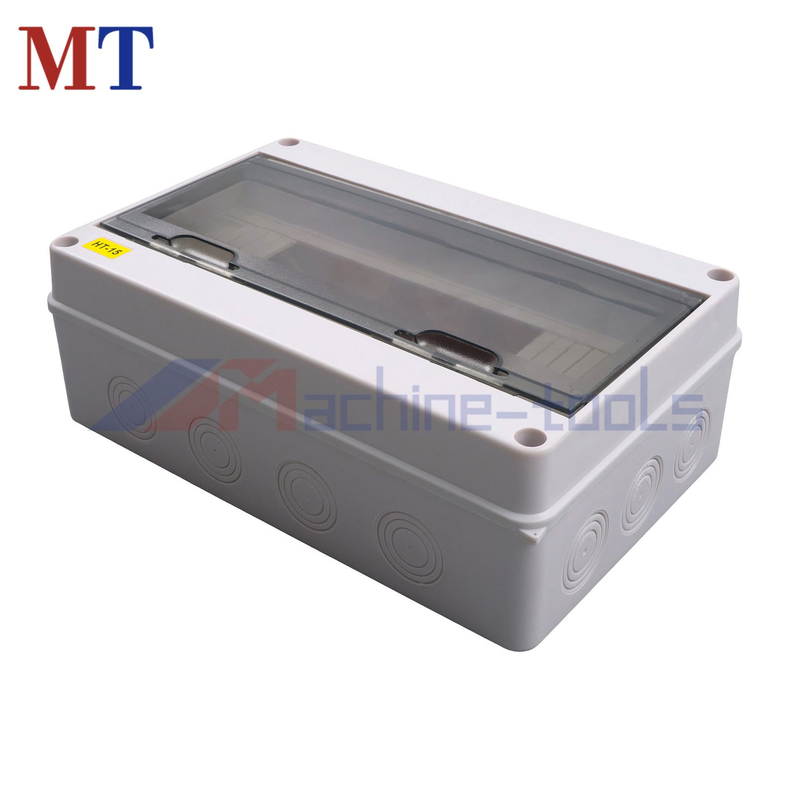 15 Way MCB Enclosure, IP65 Outdoor Rated, DIN Rail & Neutral Link