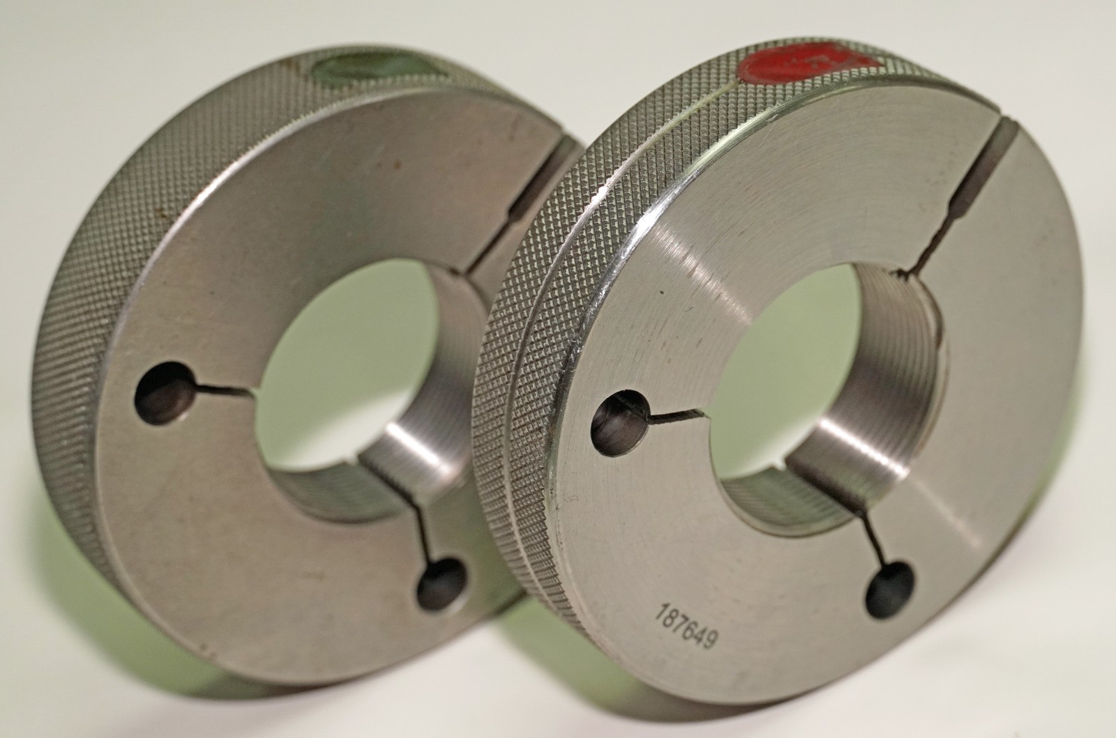 1-5/8-16 UNJ-3A Thread Ring Gage Set Go 1.5844 NoGo 1.5805 PMC Mercury USA