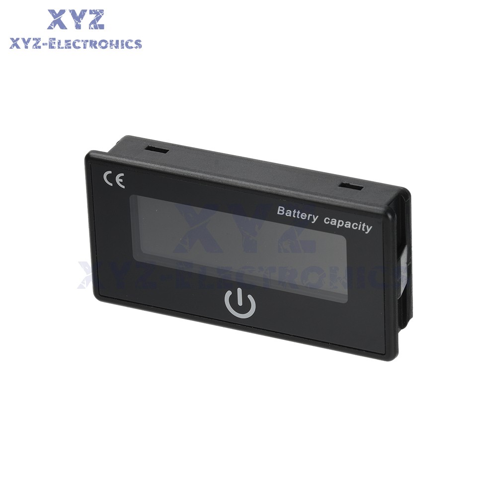 Battery Indicator Percentage DC 8-100V Battery Voltage Temperature Tester Meter