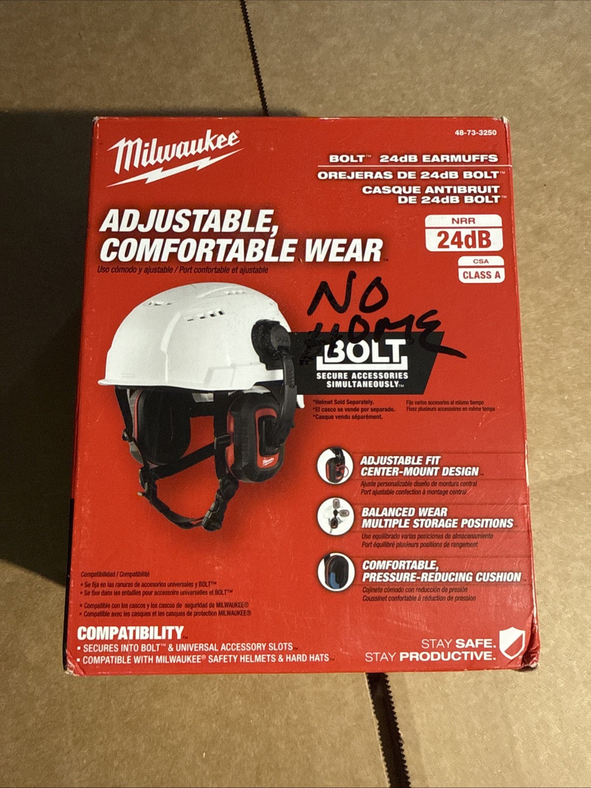 Milwaukee BOLT Earmuffs with Noise Reduction Rating of 24 dB (48-73-3250)