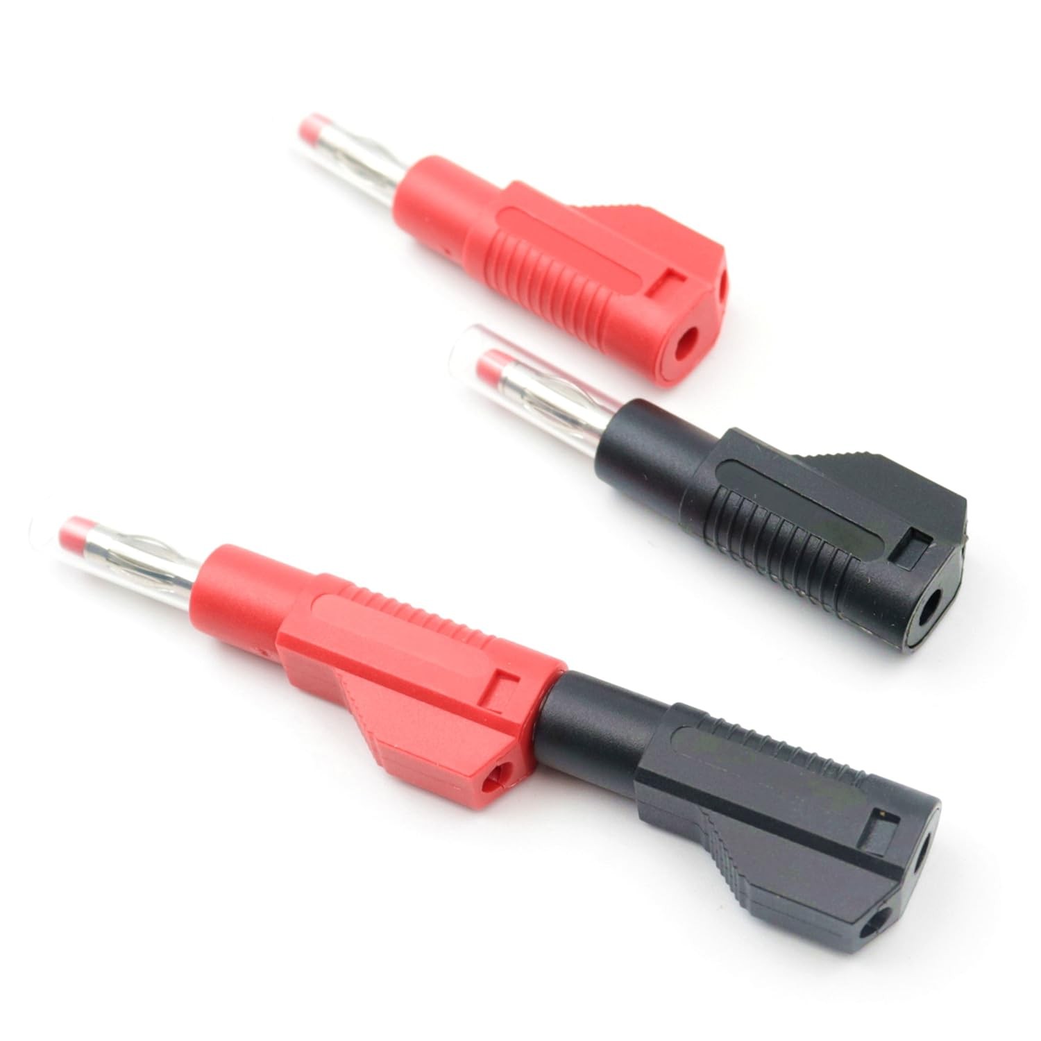 10sets Retractable Sheath 4mm Banana Plug Connectors Stackable Wire Solder Multi