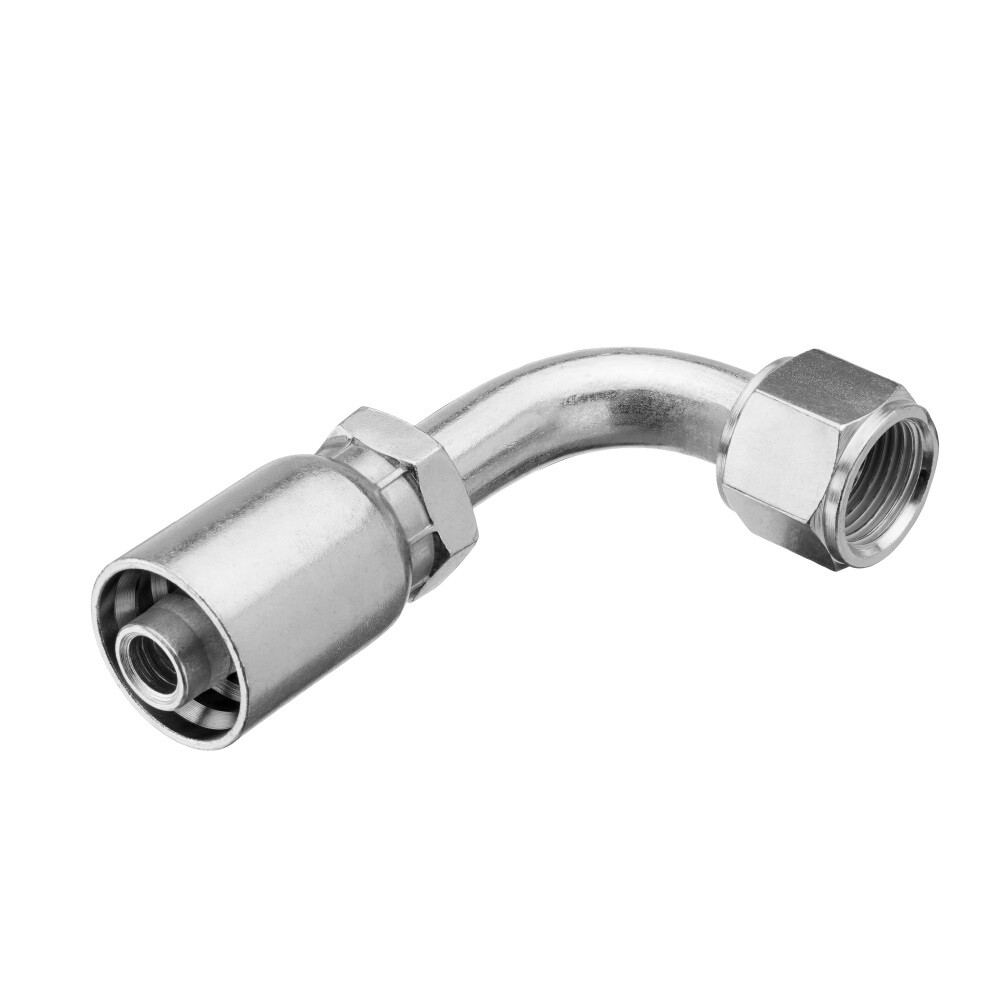 NEW 10x 13943 6-6 PK STYLE HYDRAULIC HOSE FITTINGS 3/8″ Hose 3/8″ FJIC 90 Degree