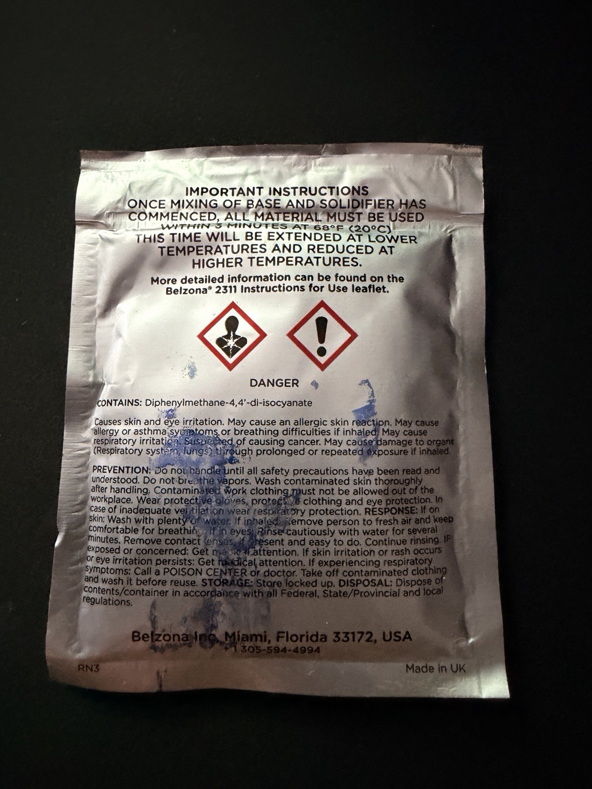 Belzona 2311 SR Elastomer – Fast-Curing Rubber Repair Composite (75g Kit)
