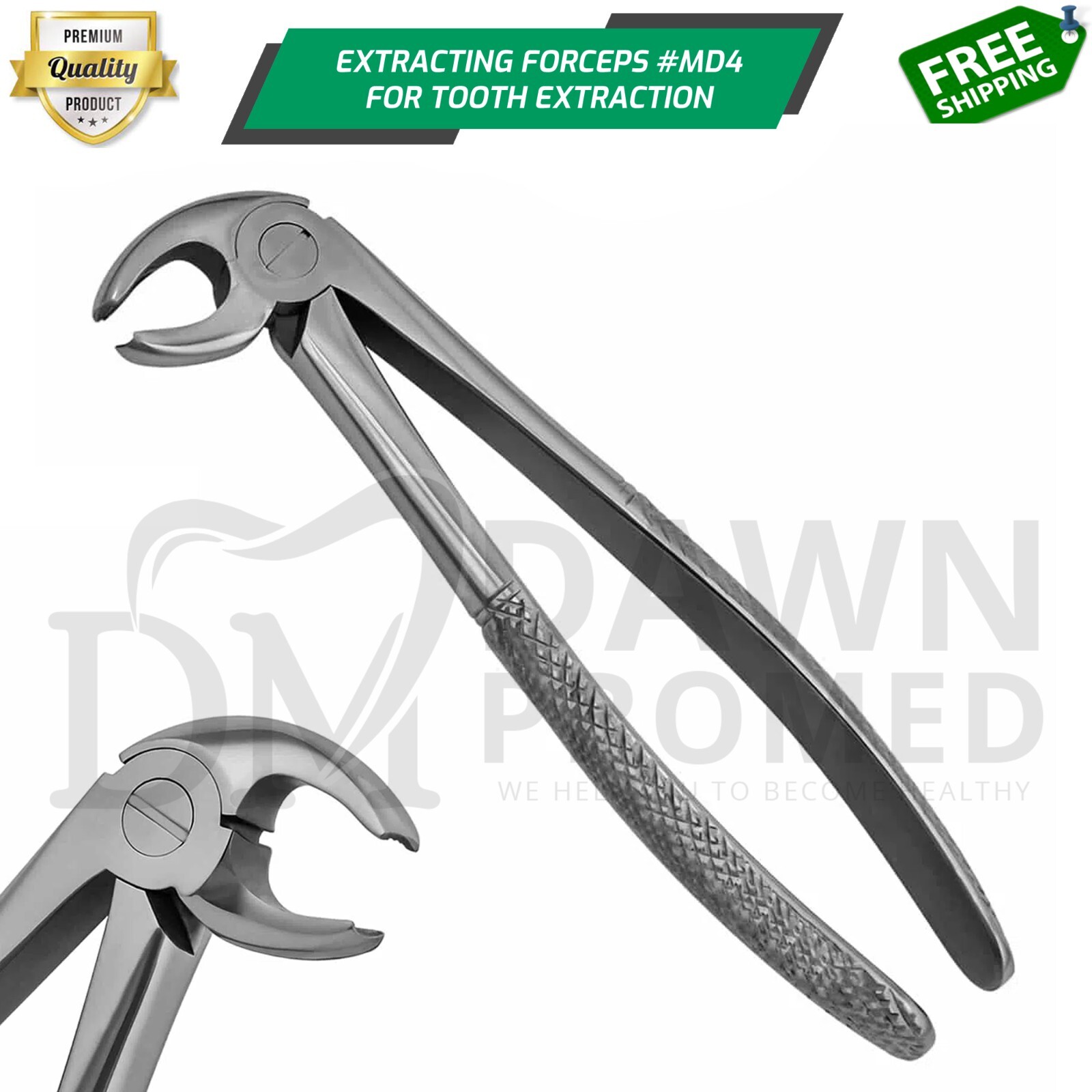 Dental Mead Extracting Forceps MD4 Lower Molar Tooth Extraction German Grade