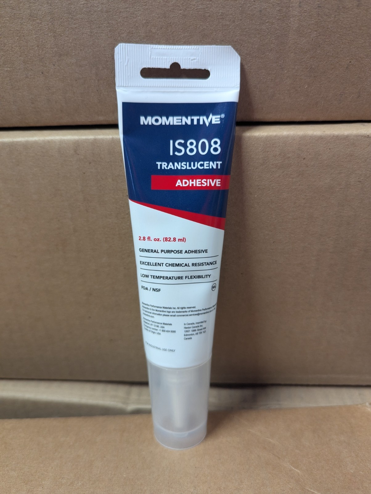 Momentive IS808 Silicone Adhesive 2.8 fl. oz. (82.8 ml) Translucent.
