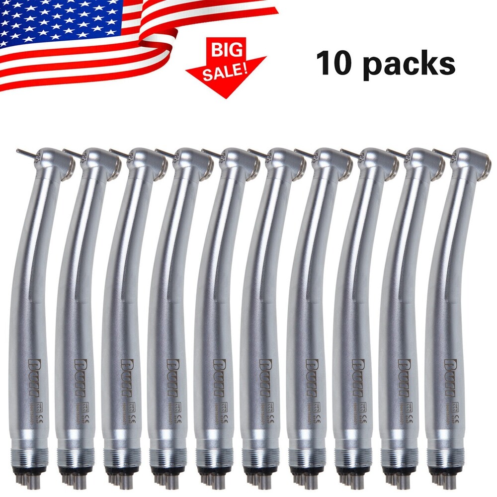 10 Packs Dental High Speed Handpiece Turbine Push Fit NSK PANA MAX 4 HOLES U3BM