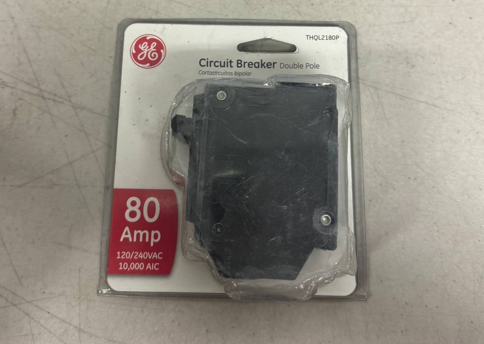 GE General Electric THHQL2180P Circuit Breaker 80 Amp 120/240V, 2-Pole, 22 kA