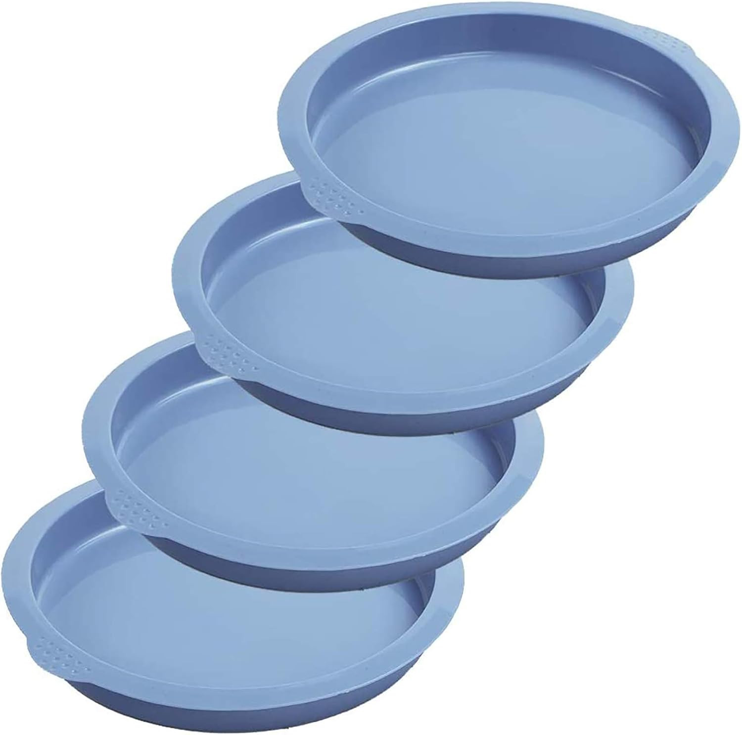 Layer Cake Pans, 7 Inch round Cake Pan Set, Silicone Cake Mold Versatile for Rai