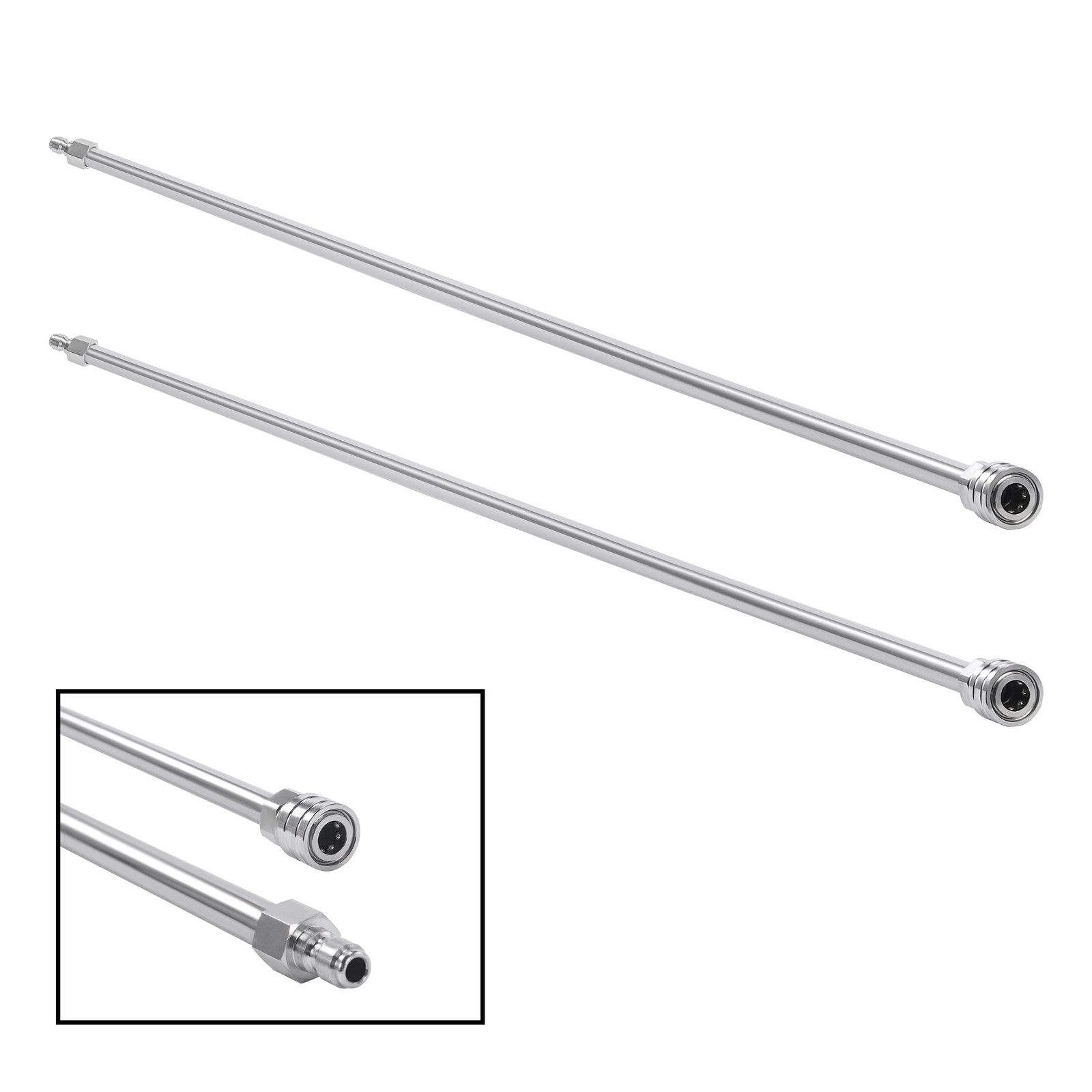 PWACCS 120 Inch Pressure Washer Wand – Power 60 inches, Sliver