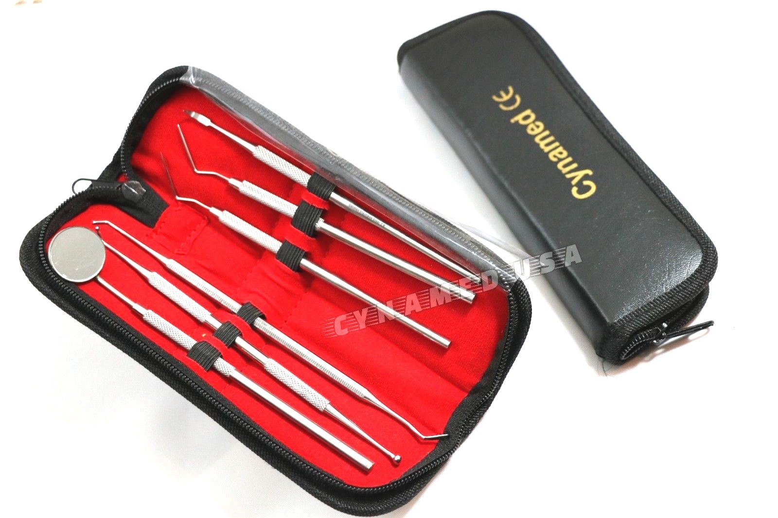 PREMIUM 6 PCS PROFESSIONAL BASIC DENTAL SET KIT STAINLESS STEEL NEW-DENTIST INST