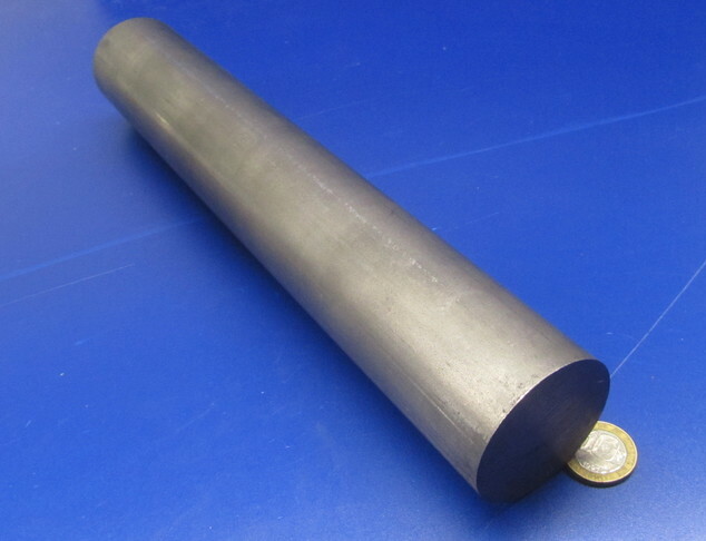 12L14 Steel Unpolished Rod Round Bar, 2.00″ Dia x 1 Foot Length