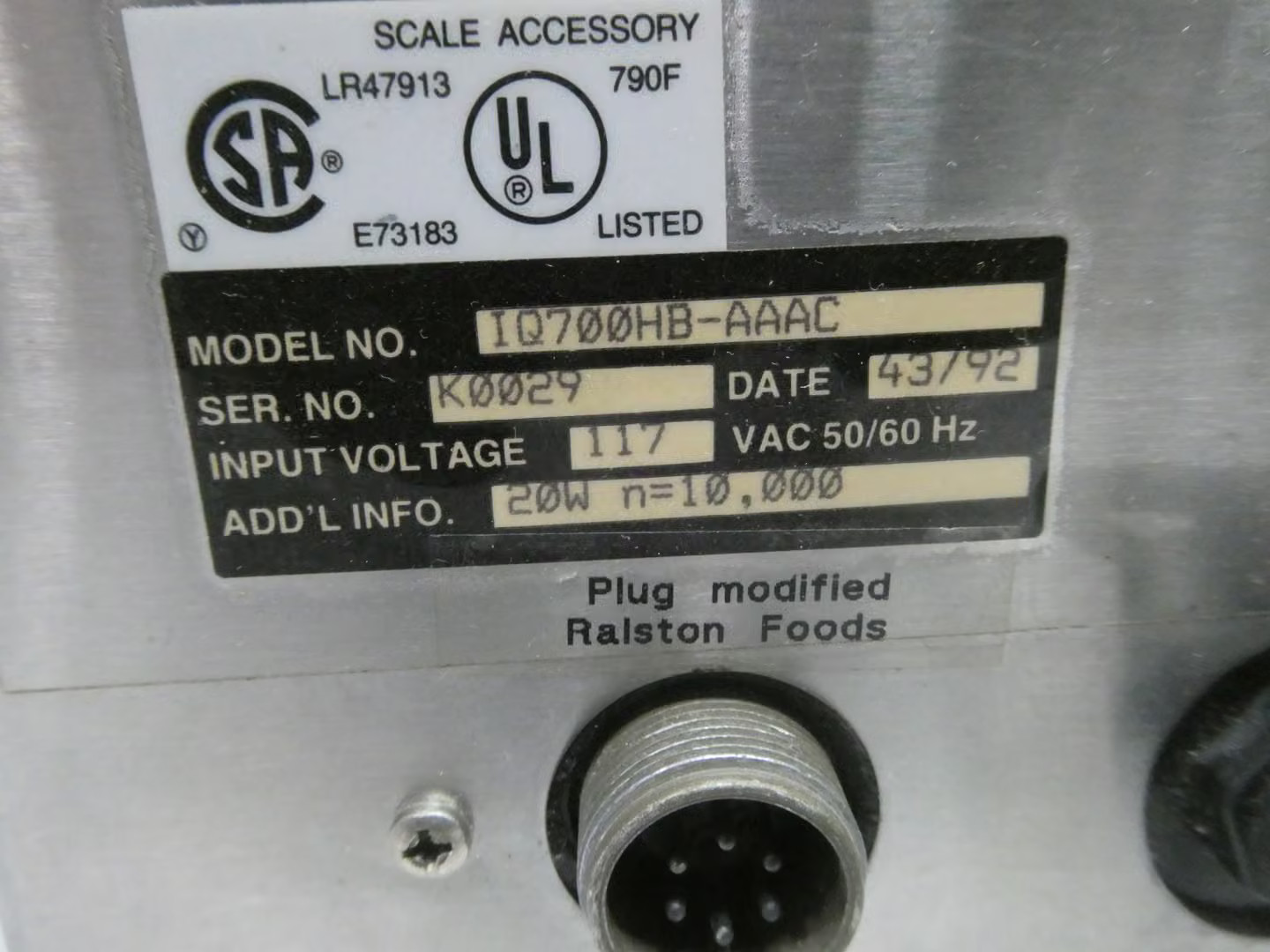 Rice Lake IQ700HB-AAAC Digital Weight Indicator
