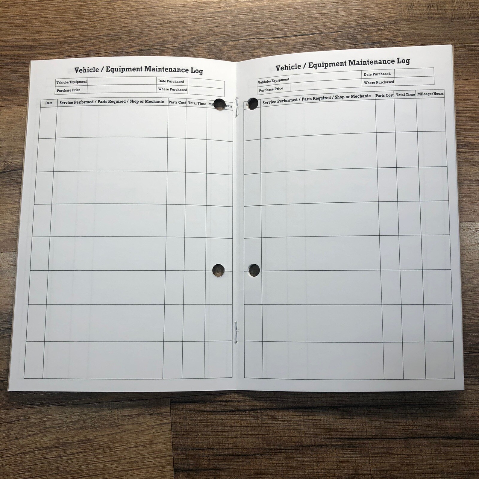 Service Record Book 5 Pak Maintenance Repair History Atv Utv Boat Truck Equip