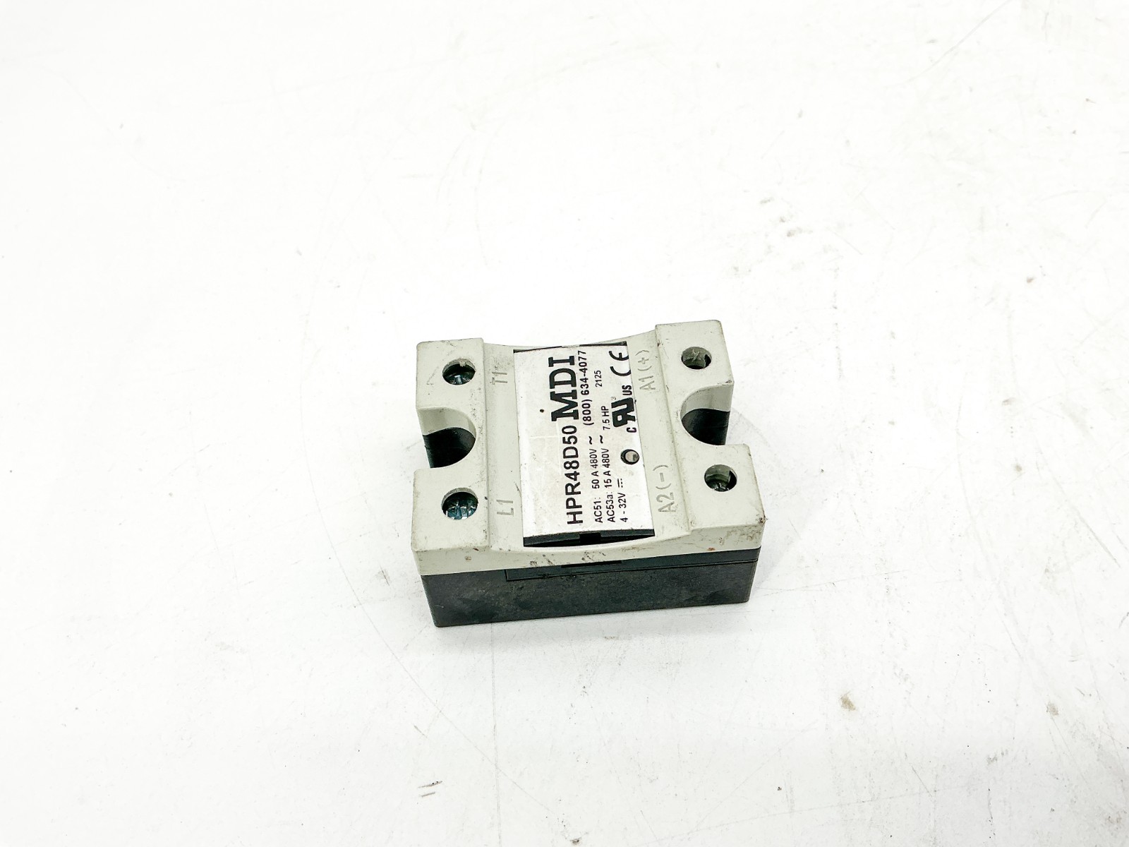 MDI HPR48D50 Single State Relay 480VAC Output 4-32VDC Control