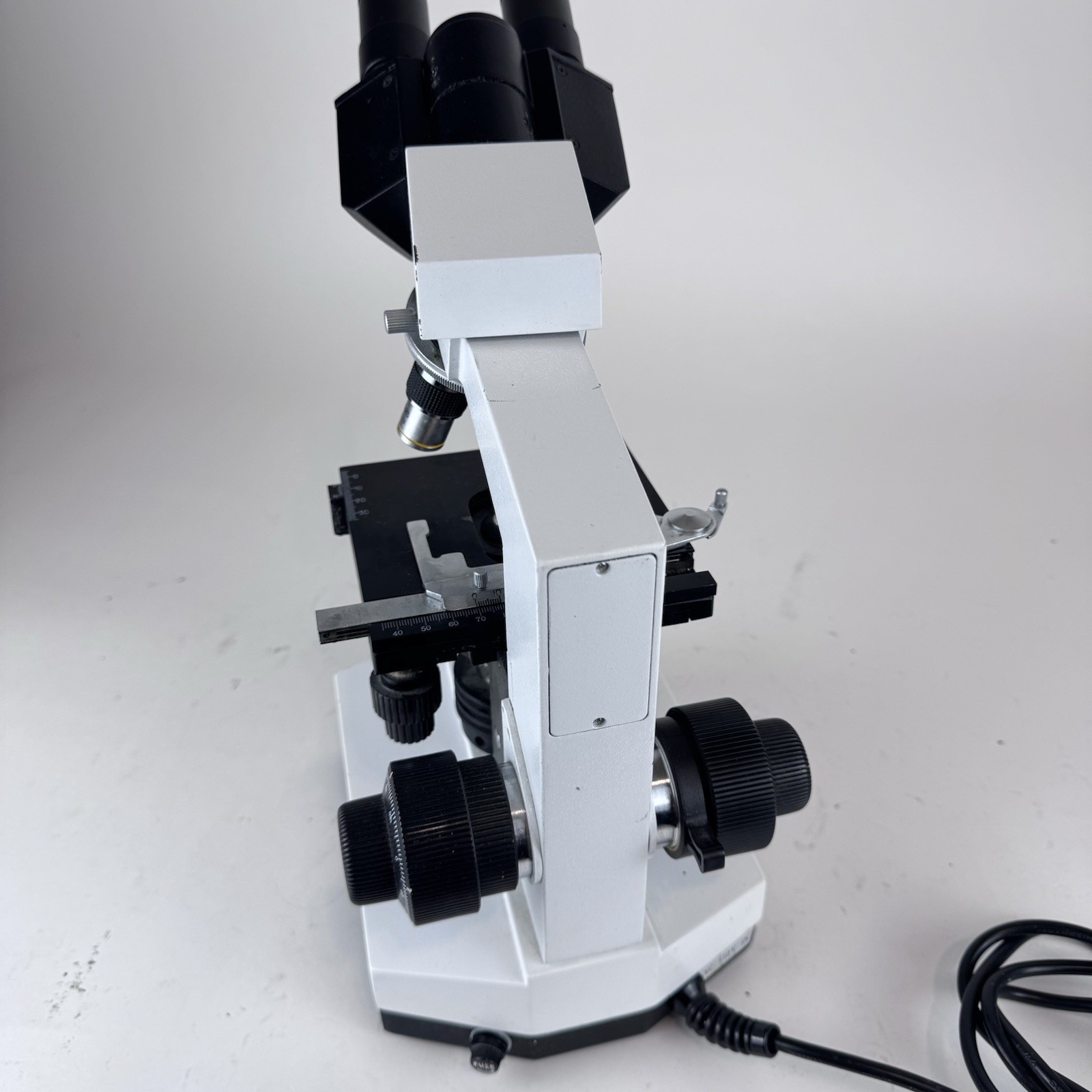 PSS Select Laboratory Compound Binocular Microscope + 4X 10X 40X 100X Objectives