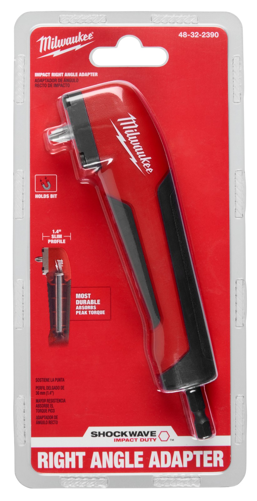 Milwaukee Tool 48-32-2390 SHOCKWAVE Impact Duty Impact Right Angle Adapter