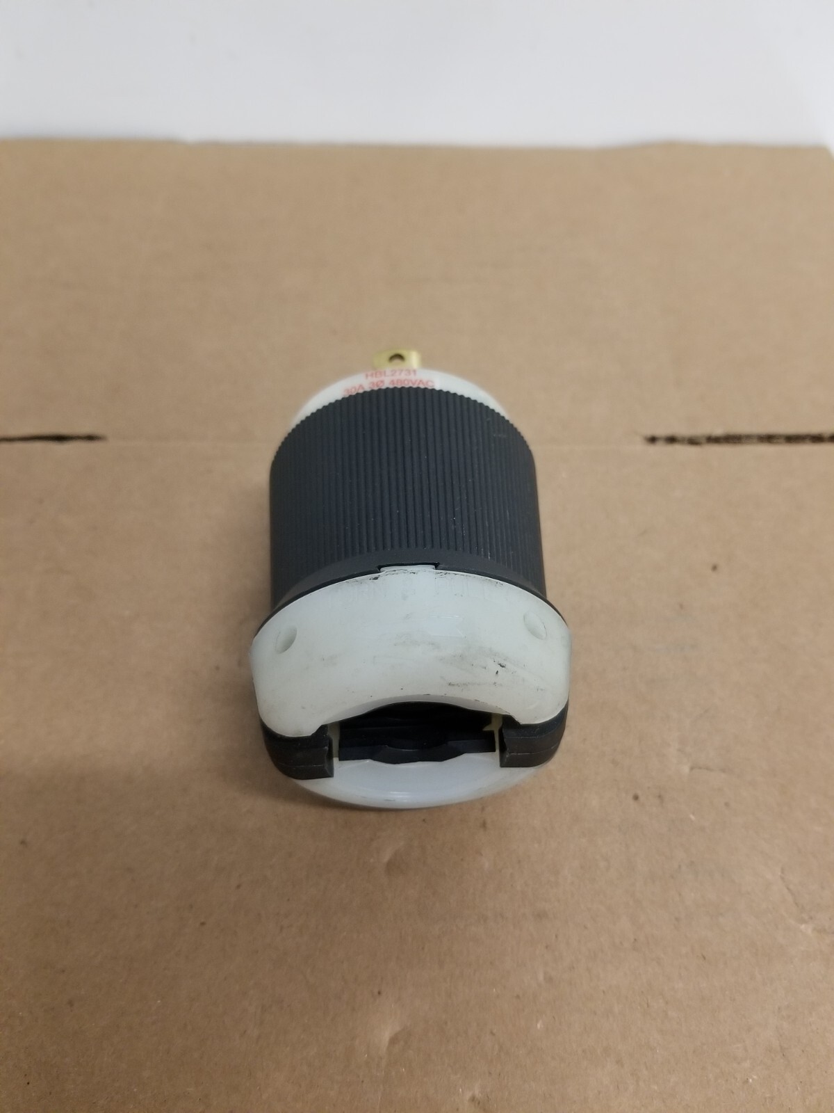Hubbell HBL2731 InsulGrip Twist-Lock Plug 30A 3 Ph 480VAC 3 Pole 4 Wire GRND