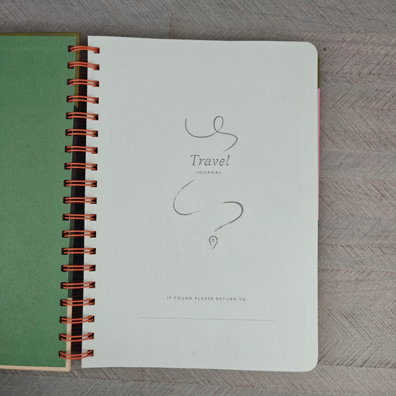 NEW Papier Travel Journal Hardcover Spiral Bound 7.1″x10″ Sunset Theme 150 Pgs