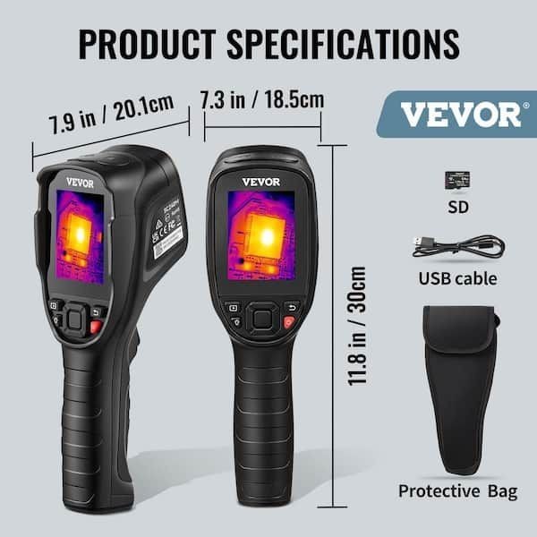 VEVOR Thermal Imaging Camera 240×180 IR Resolution 43200 Pixel Infrared Camera
