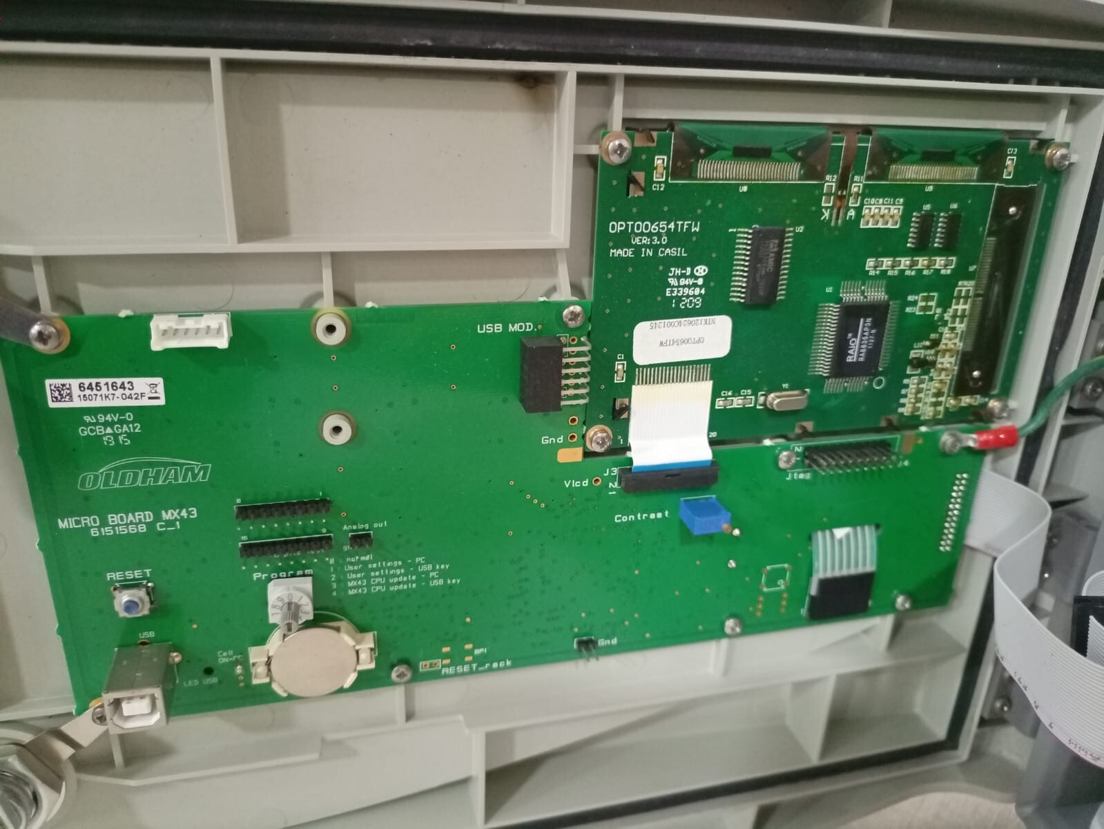 Oldham MX43 Analog And Digital Gas Detection Control Unit- W/O ANY ACCS.